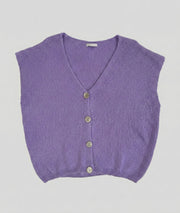 Gilet sans manches Butonna mauve face