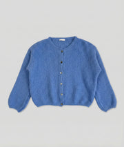 Gilet en maille Many bleu face