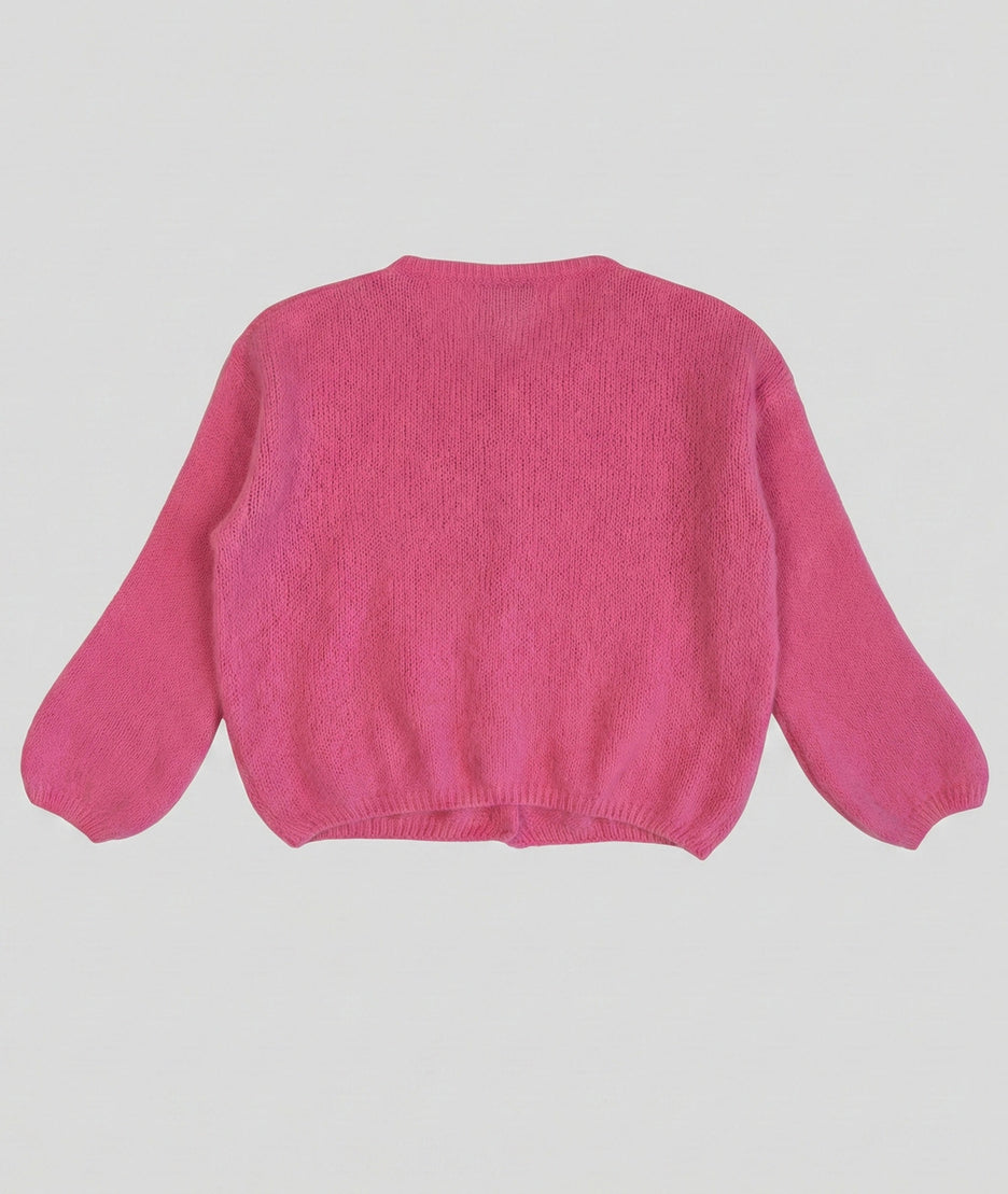 Gilet en maille Many rose dos