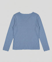 Pull fin manches longues Agile bleu dos