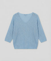 Pull ample pailleté Ilura ciel dos