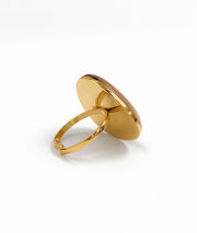 Bague Elya dorée dos