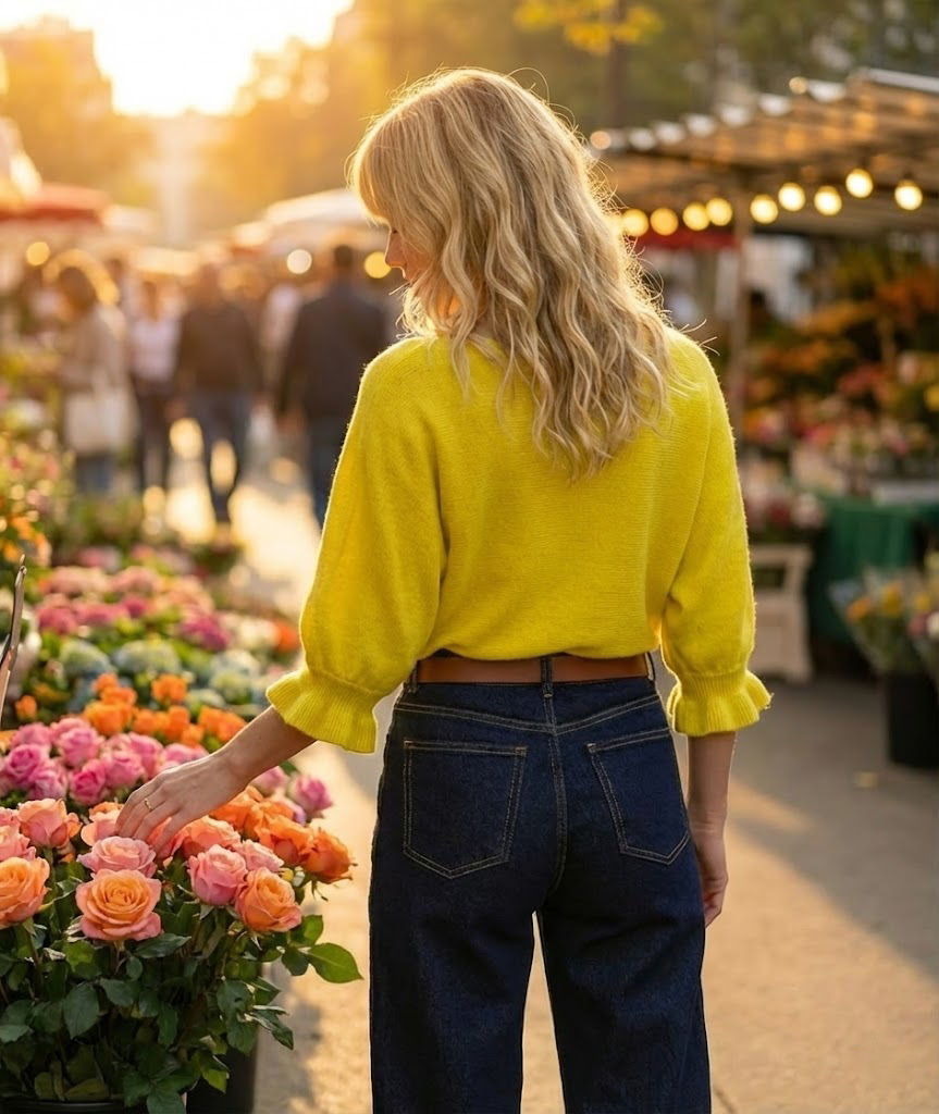 Pull manches à volants Violyvi face arrière