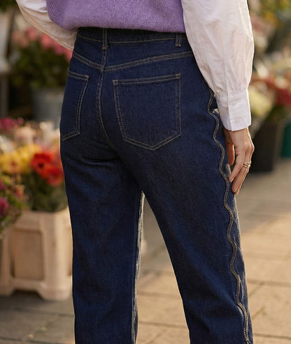 Jean brut détail vague Antonia dos