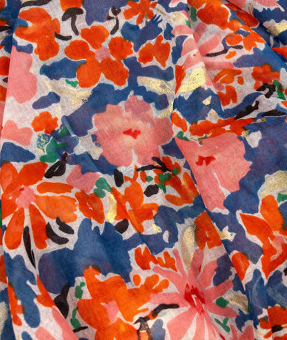 Foulard à motif fleuri Spring détails