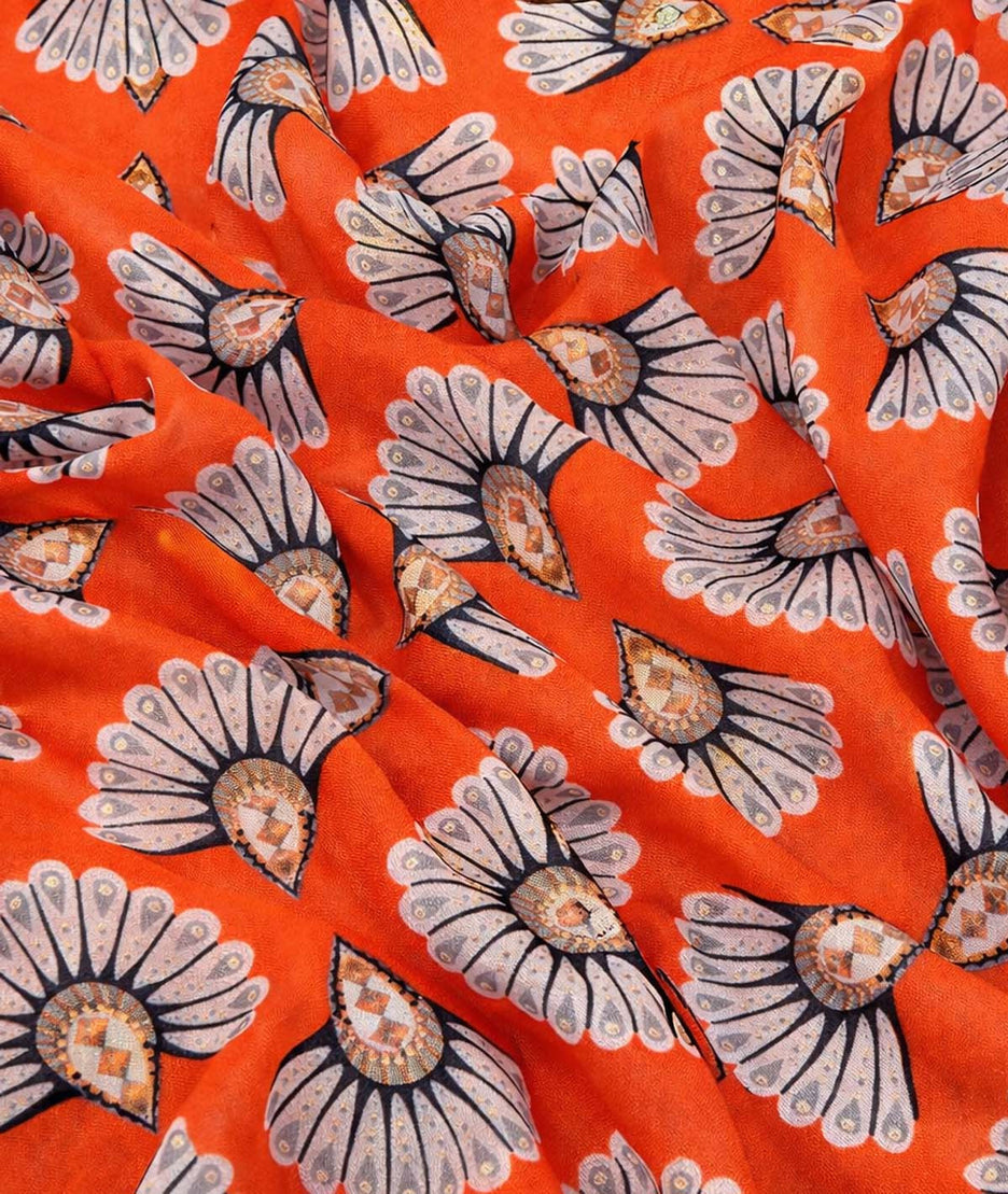 Foulard à motif doré Kino détails