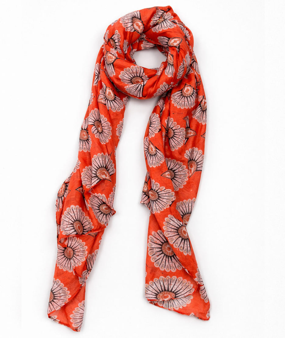 Foulard à motif doré Kino face