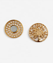Broche arbre de vie avec strass face