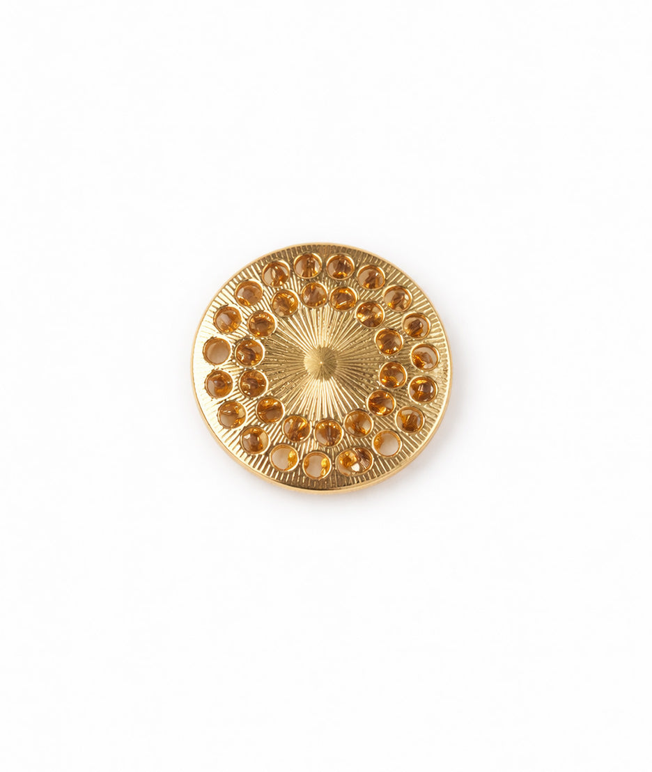 Broche arbre de vie avec strass dos