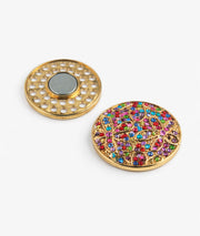 Broche à strass colorés Vitail face