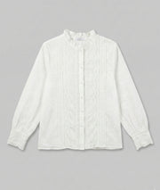 Chemise à broderies anglaises Eva blanc face