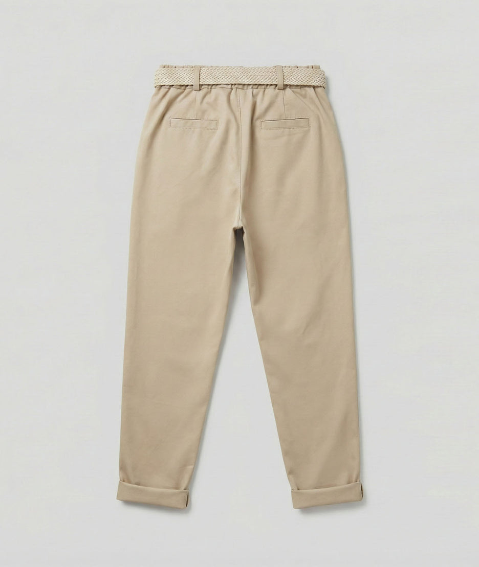 Pantalon taille élastique coupe carotte Erika arrière
