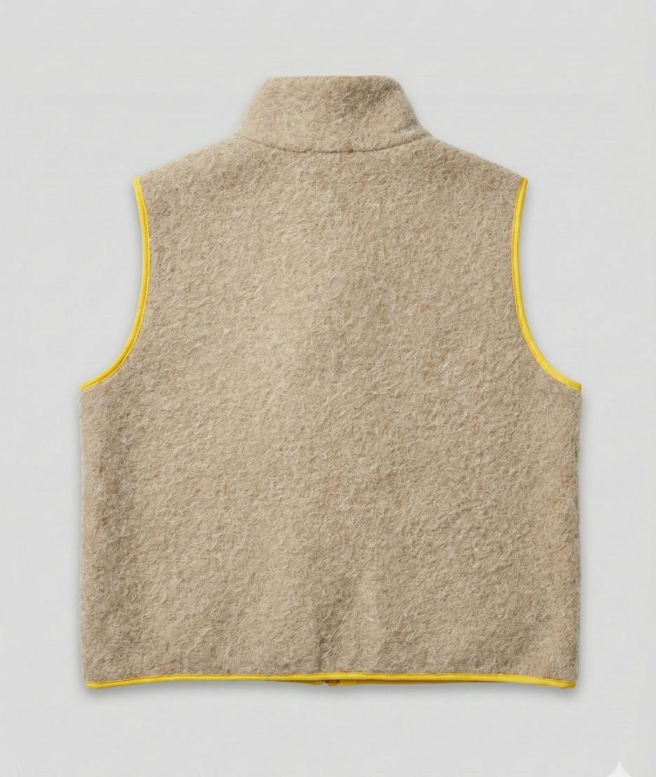 Veste sans manches bi-color chiné Lynda arrière