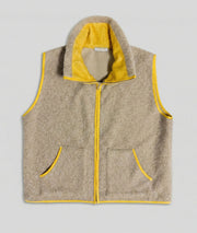 Veste sans manches bi-color chiné Lynda avant