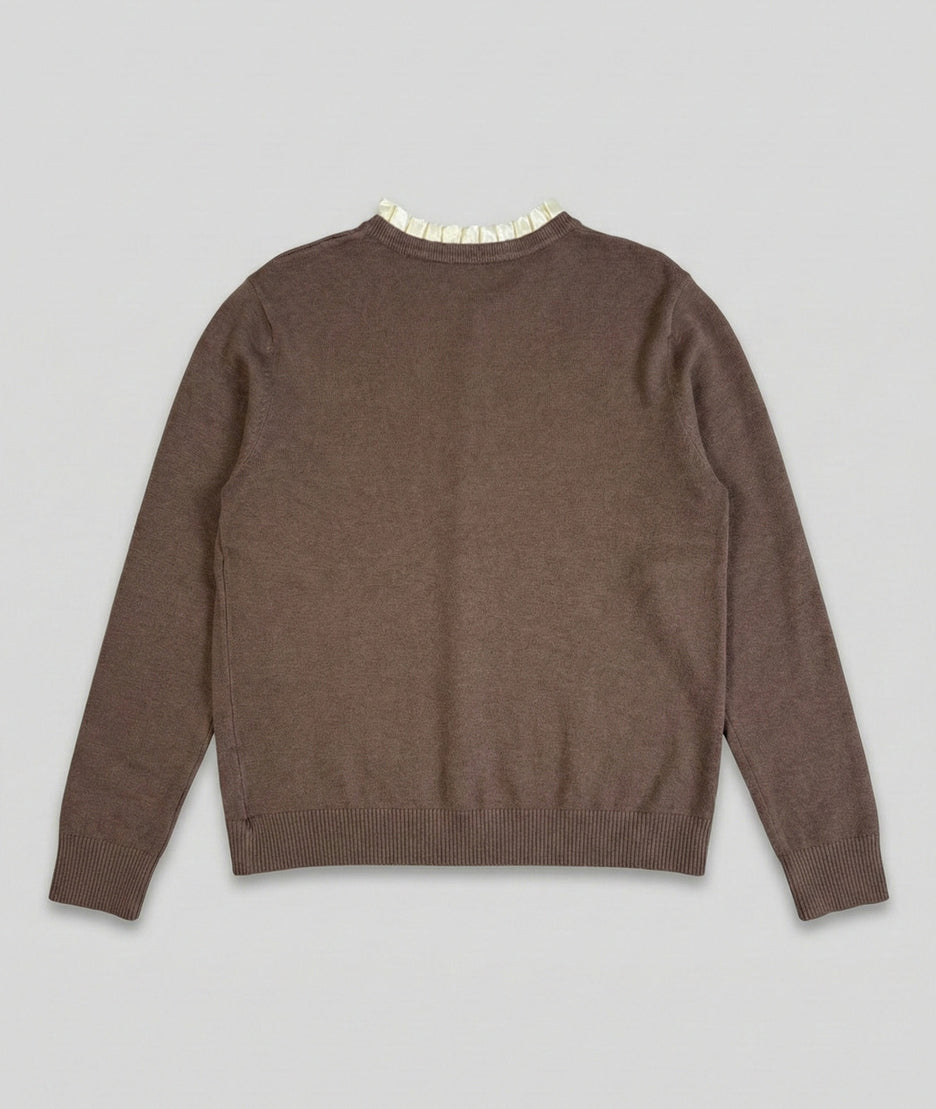 Gilet col volants Martine arrière