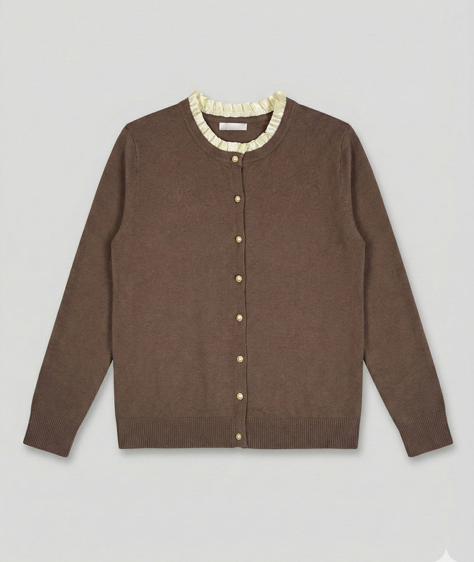 Gilet col volants Martine avant