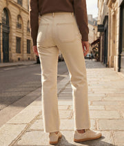 Jean flare taille haute Fomy face arrière
