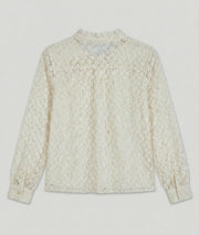 Chemise transparente à broderies Danela arrière