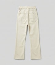 Pantalon flare boutons nacrés Pont arrière