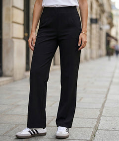 Pantalon large taille élastique Victoria face avant