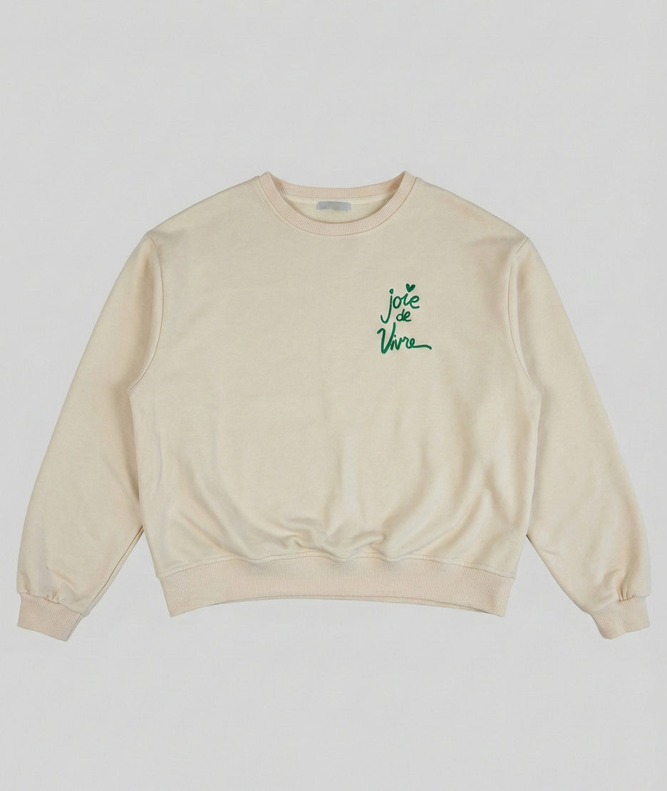 Pull broderie "Joie de vivre" Panthera avant