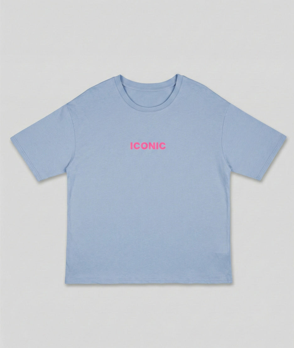 T-shirt à inscription Iconic avant