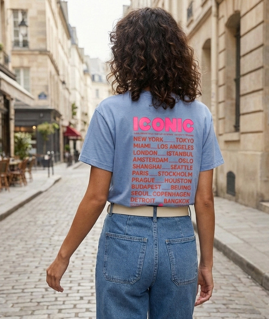 T-shirt à inscription Iconic face arrière