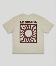 T-shirt ample motif Soleil arrière