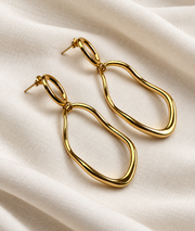Boucles d'oreilles fines dorées Daisy