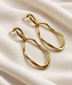 Boucles d'oreilles fines dorées Daisy