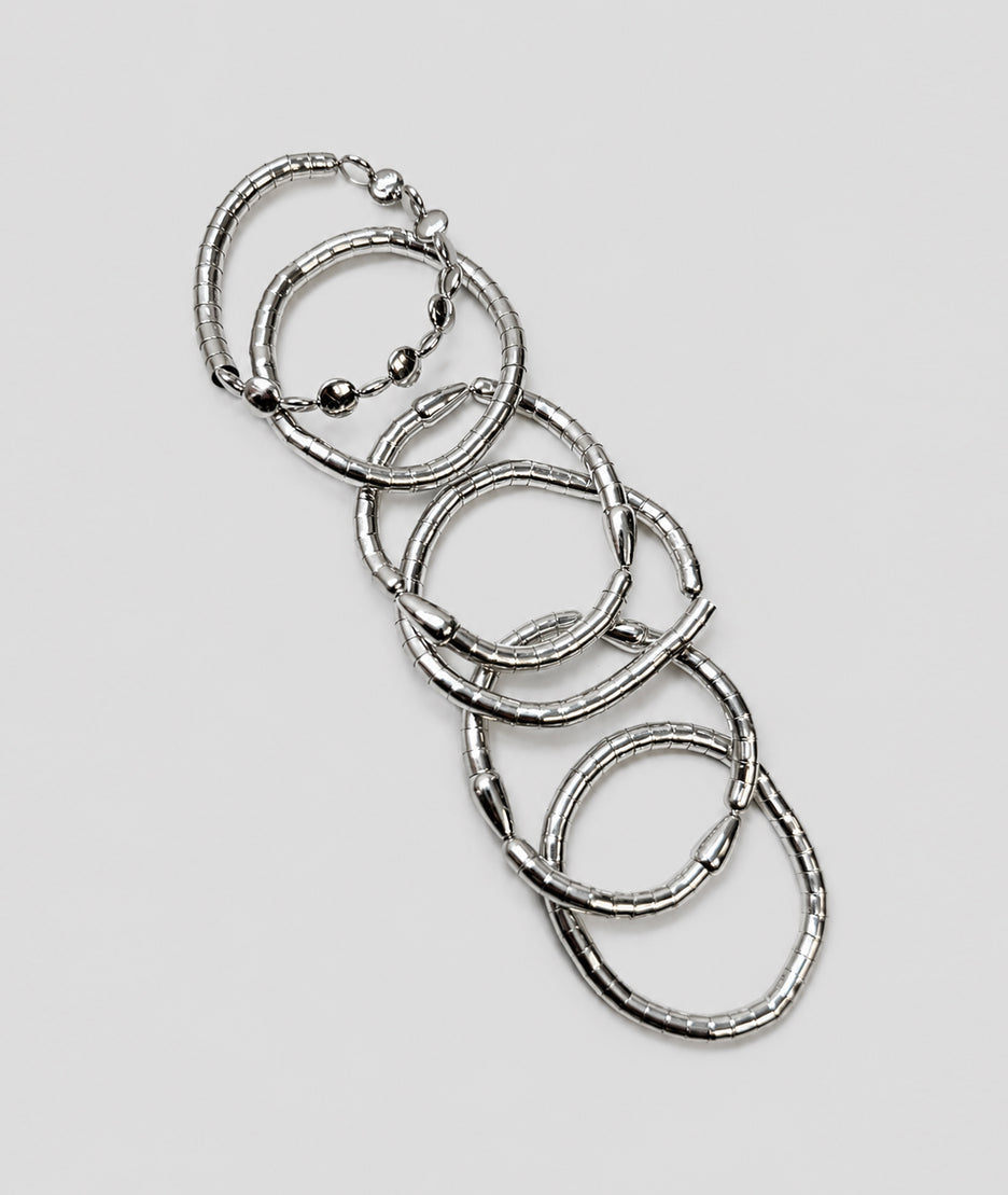 Bracelet fantaisie gris argenté - Carnaby