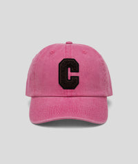 Casquette Cloe en jean inscription C - violet