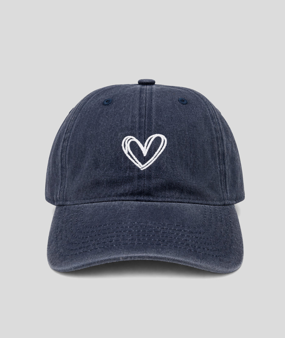 Casquette Coeurly en jean marine face