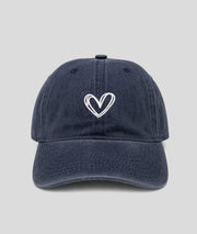 Casquette Coeurly en jean marine face