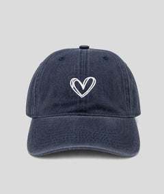 Casquette Coeurly en jean marine face