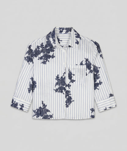 Chemise Alexandra bleue face — marque Carnaby