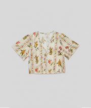 Chemise Bouquet beige face — marque Carnaby