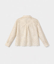 Chemise Dora à broderie ajourée - ecru