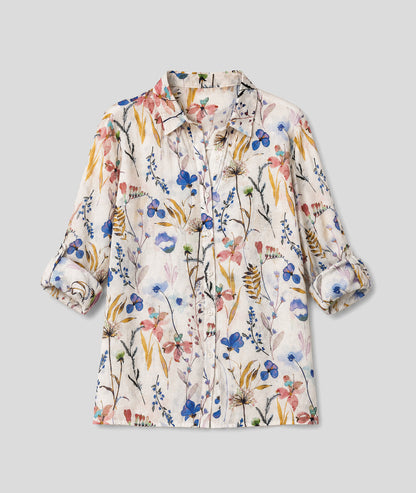 Chemise Elise bleu face