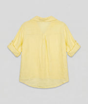 Chemise Evy en lin - jaune