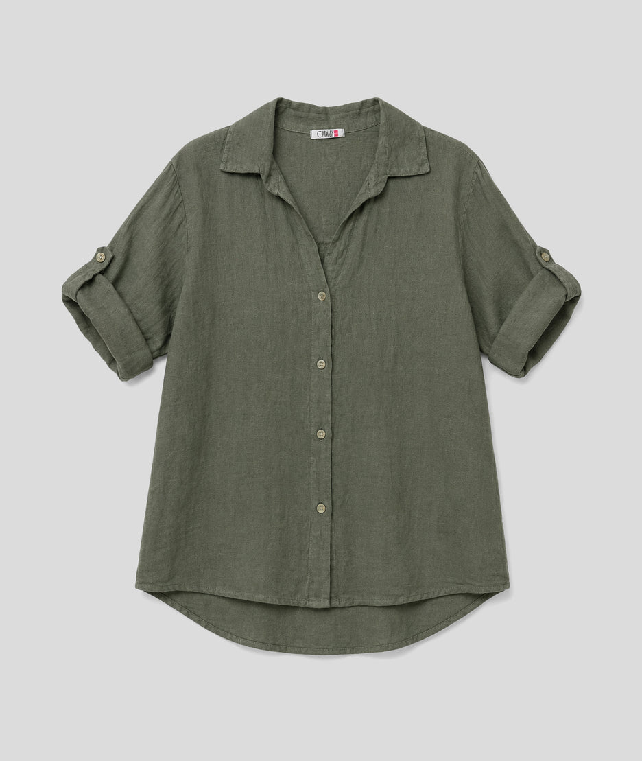 Chemise Evy kaki face — marque Carnaby