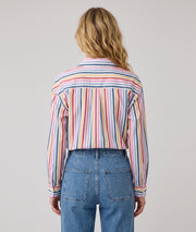 Chemise Gaelle à rayures colorées en coton — marque Carnaby