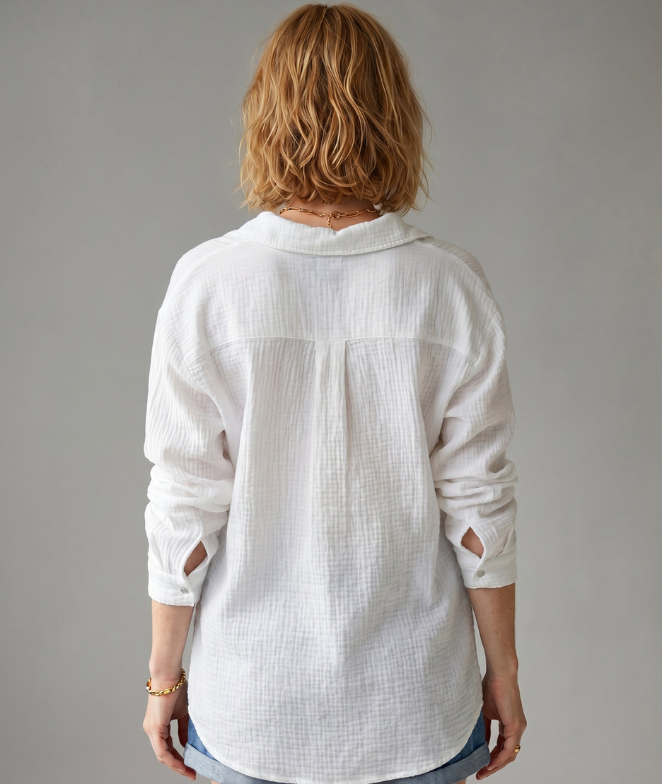Chemise Ludivine blanche dos — marque Carnaby