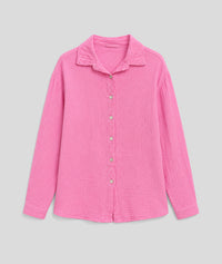 Chemise Ludivine gaz de coton - rose