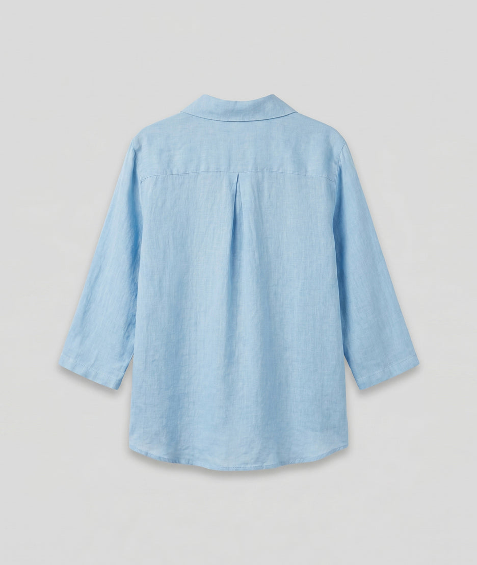 Chemise Mona turquoise arrière - marque Carnaby