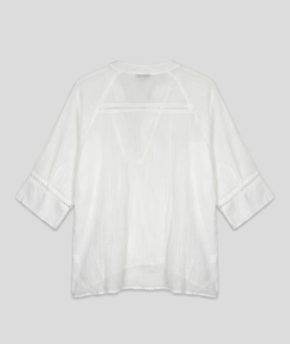 Chemise Ysi ample blanc dos