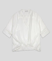 Chemise Ysi ample blanc face