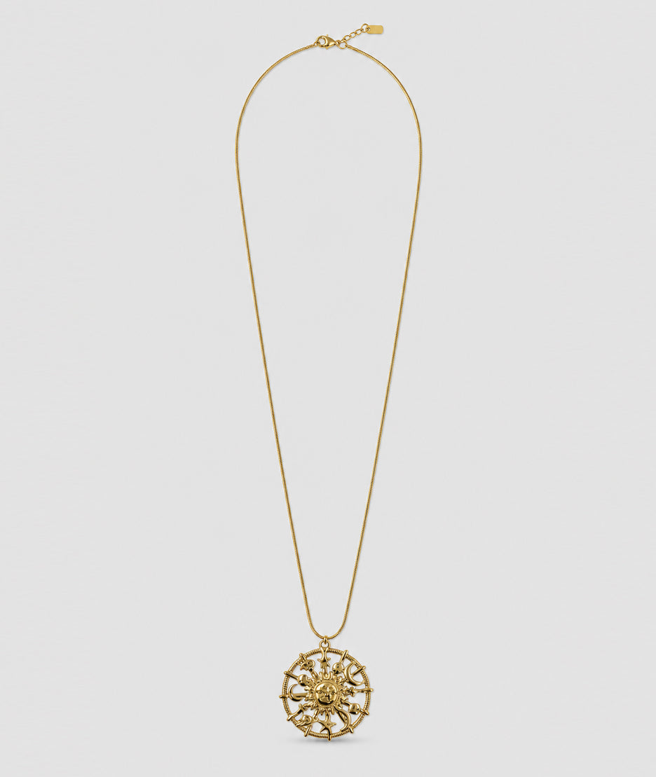 Collier sautoir femme Astra doré