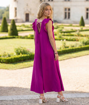 Combinaison Elsa fluide violet dos