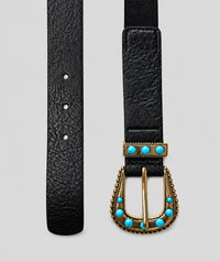 Ceinture élastique style western Arizona - noir
